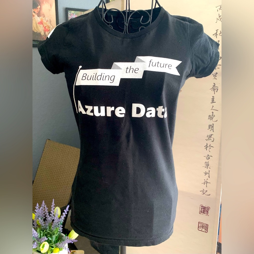 Black tee with logo
